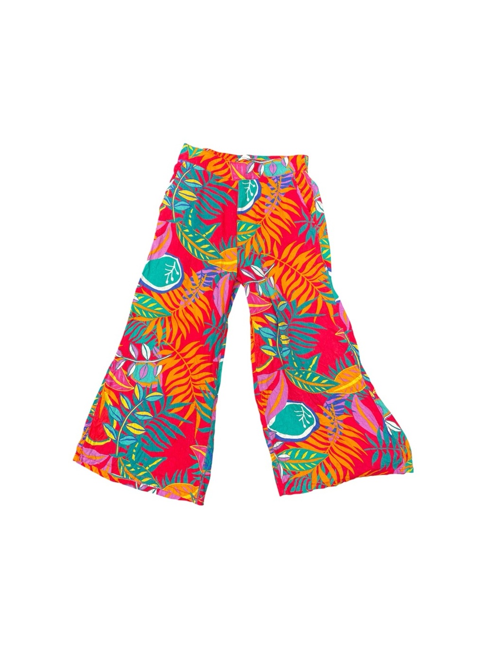 C&C California 100% Linen Tropical Wide Leg Pants Women’s Small